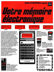 Publicit Toshiba 1978