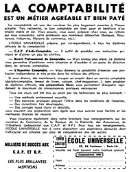 Publicit Ecole Universelle 1964