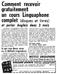 Marque Linguaphone 1954