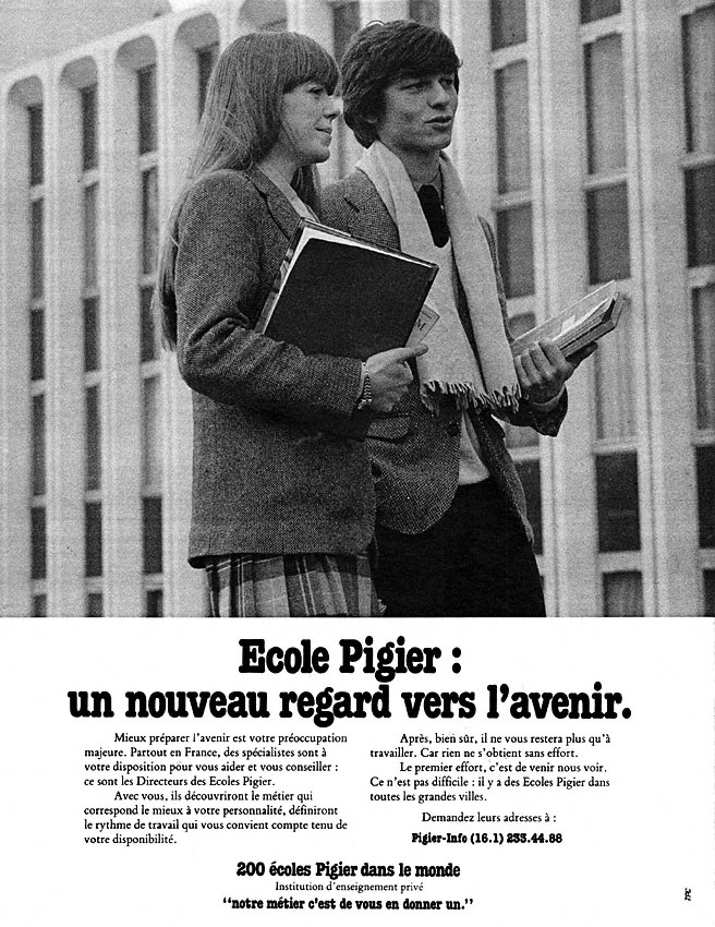 Publicité Pigier 1979