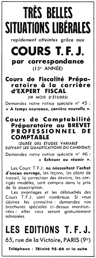 Publicité Zzdivers_ENS5 1952