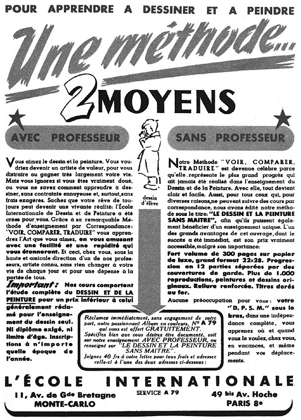 Publicité Zzdivers_ENS5 1949