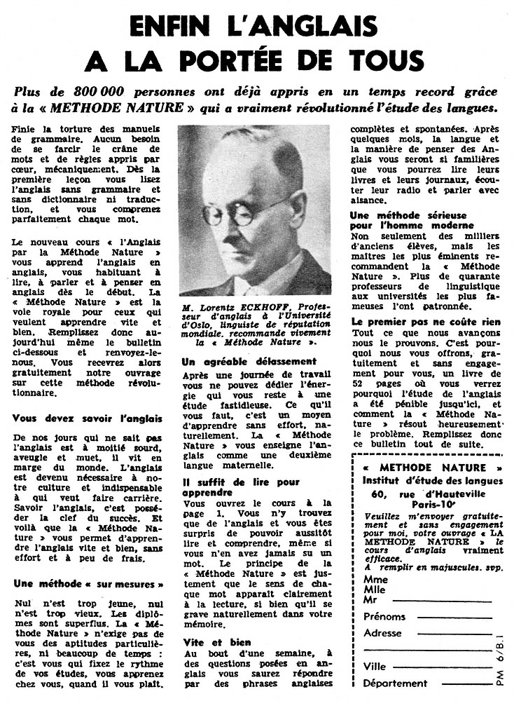 Publicité Zzdivers_ENS5 1961