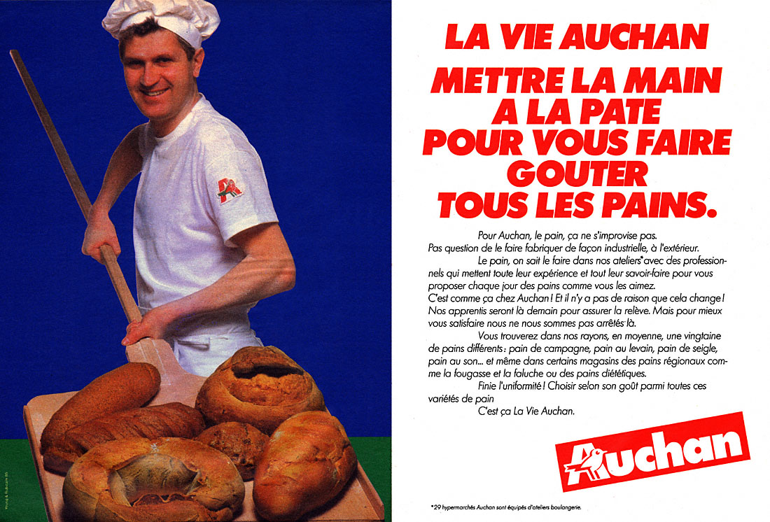 Publicité Auchan 1985