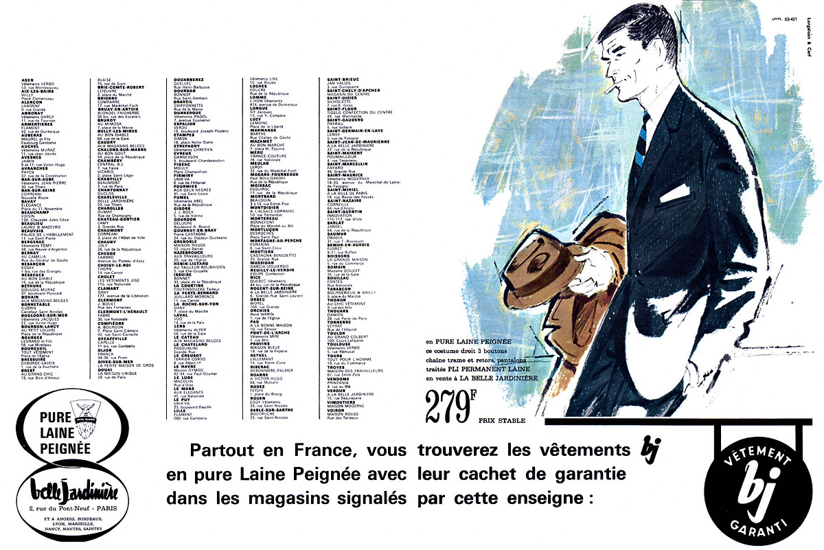 Publicité Belle Jardinire 1963