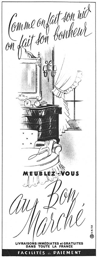 Publicité Bon March 1949