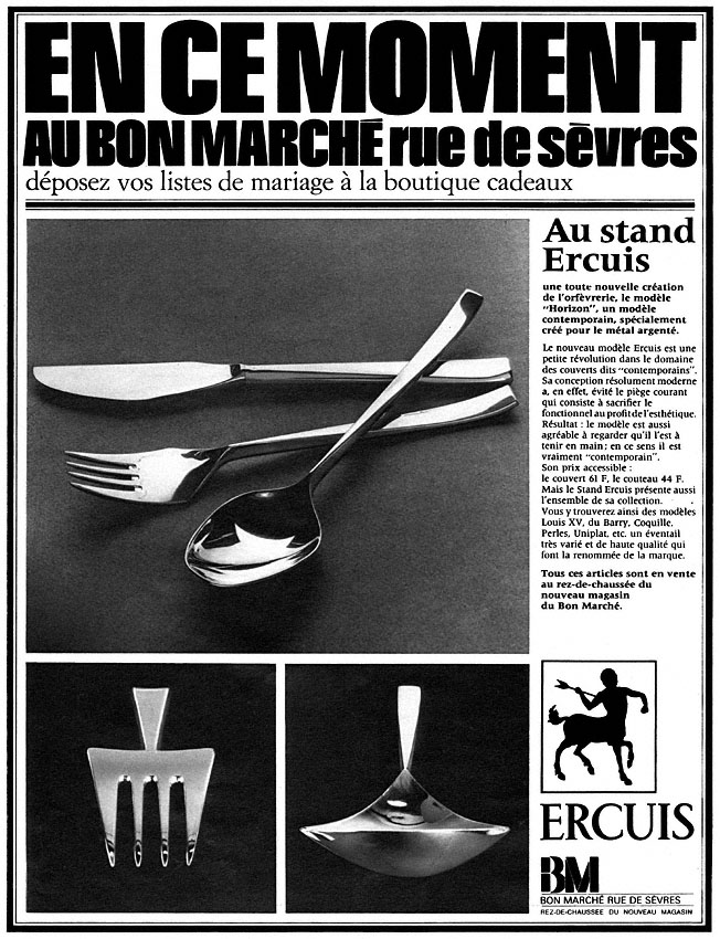 Publicité Bon March 1972