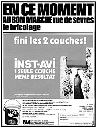 Publicit Bon March 1972