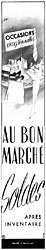 Publicit Bon March 1949