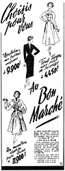 Publicit Bon March 1949