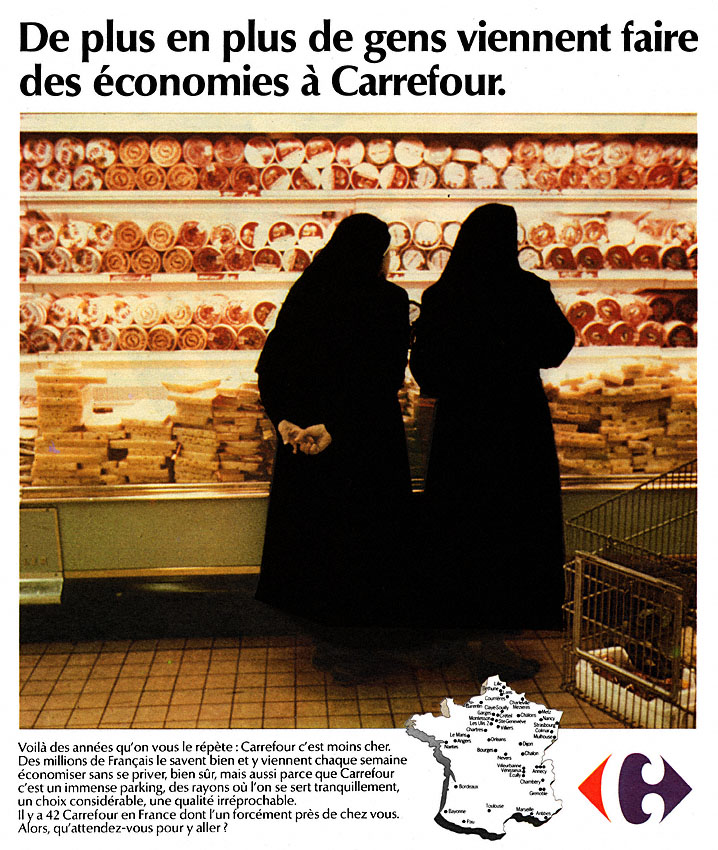 Publicité Carrefour 1974