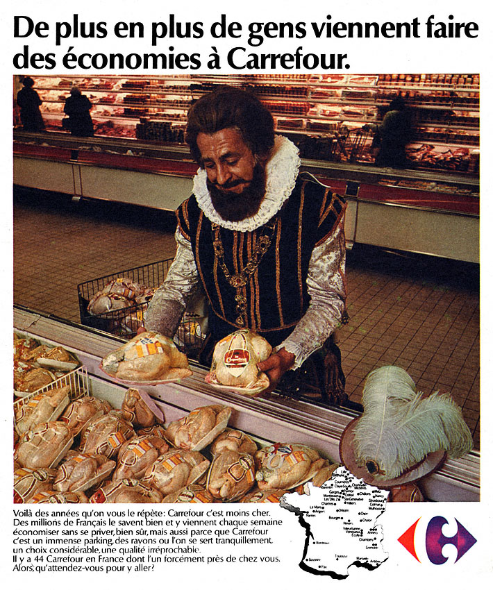 Publicité Carrefour 1974