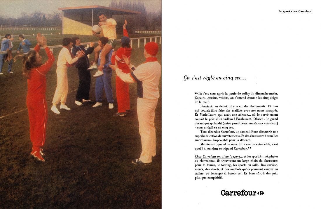 Publicité Carrefour 1981