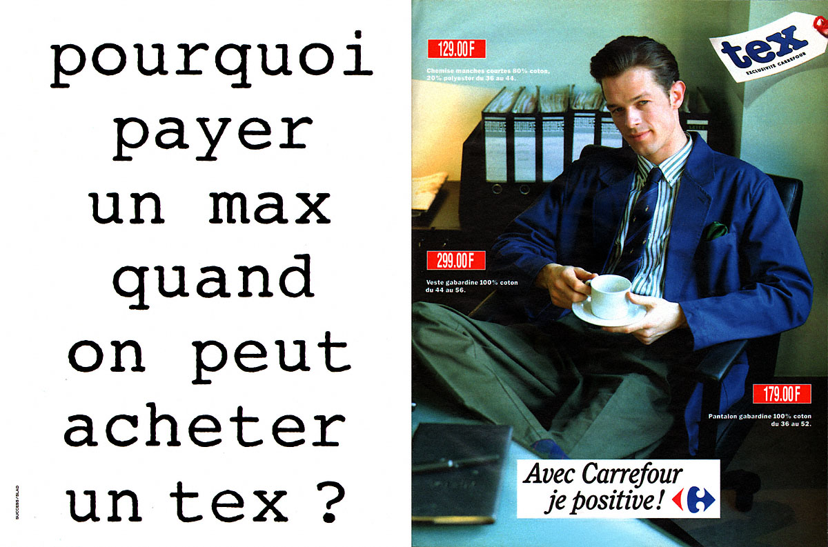 Publicité Carrefour 1989