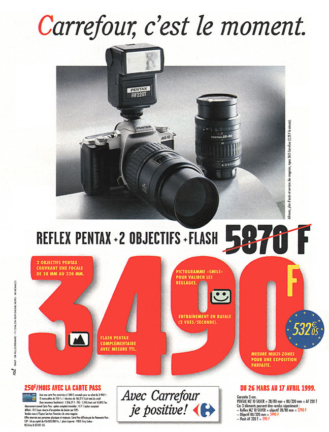 Publicité Carrefour 1999