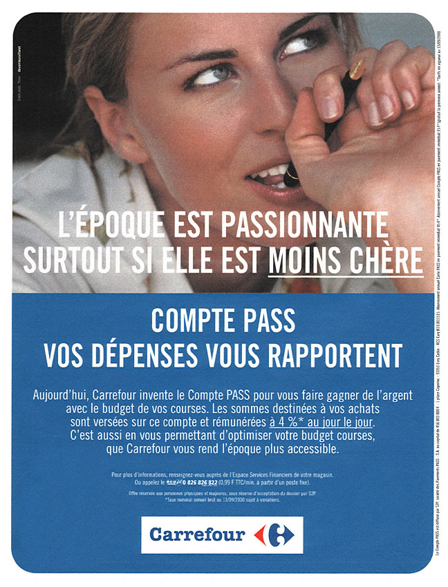 Publicité Carrefour 2000