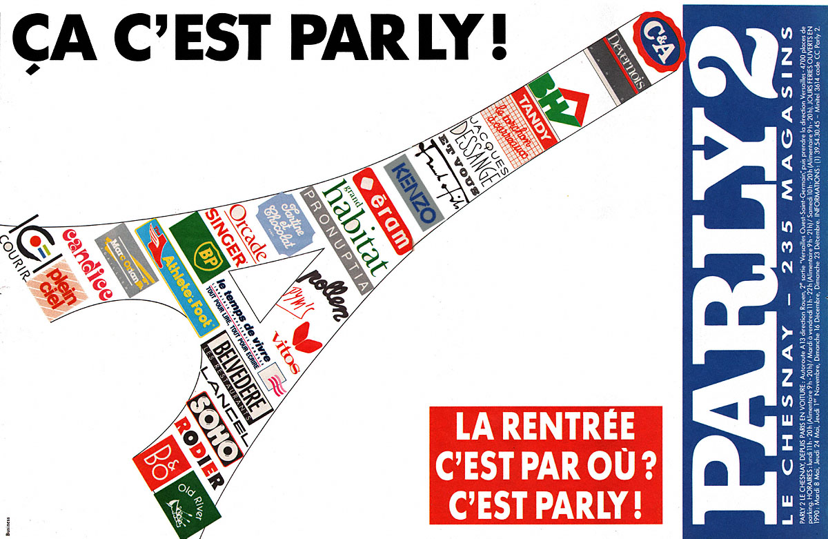 Publicité Centres Commerciaux 1990