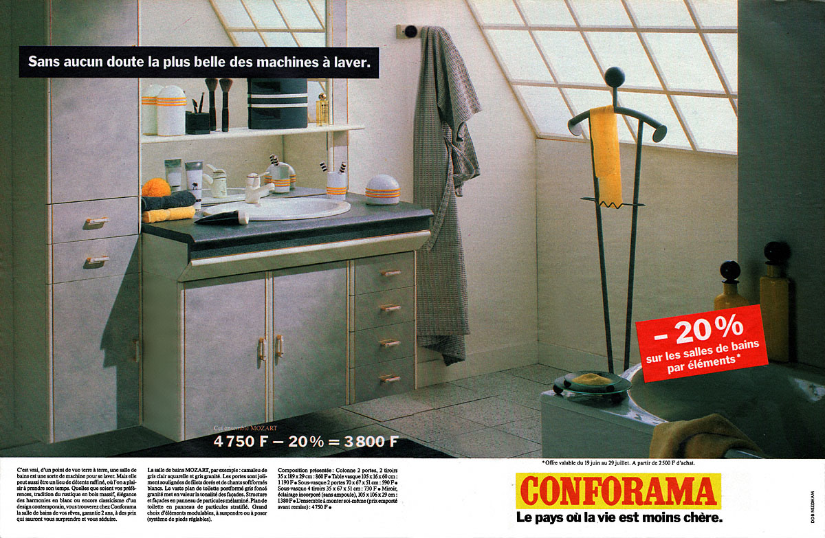 Publicité Conforama 1990