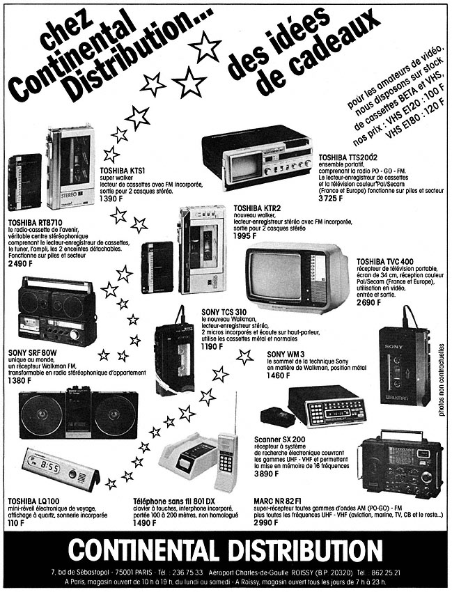 Publicité Continental Distribution 1981