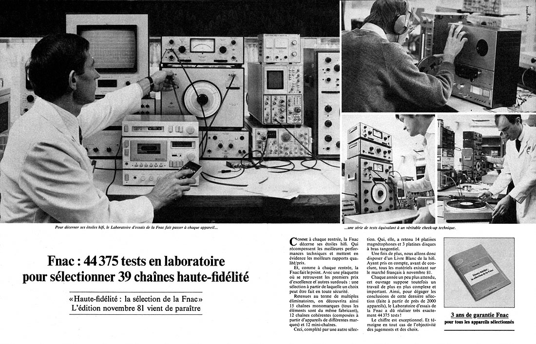 Publicité Fnac 1981