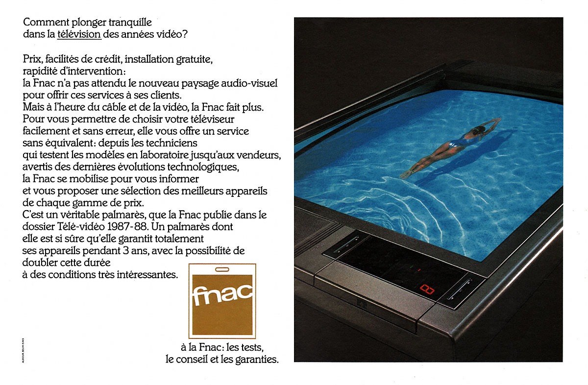 Publicité Fnac 1987