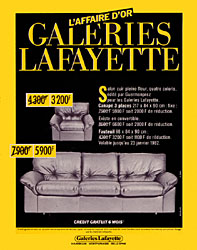 Marque Galeries Lafayette 1981