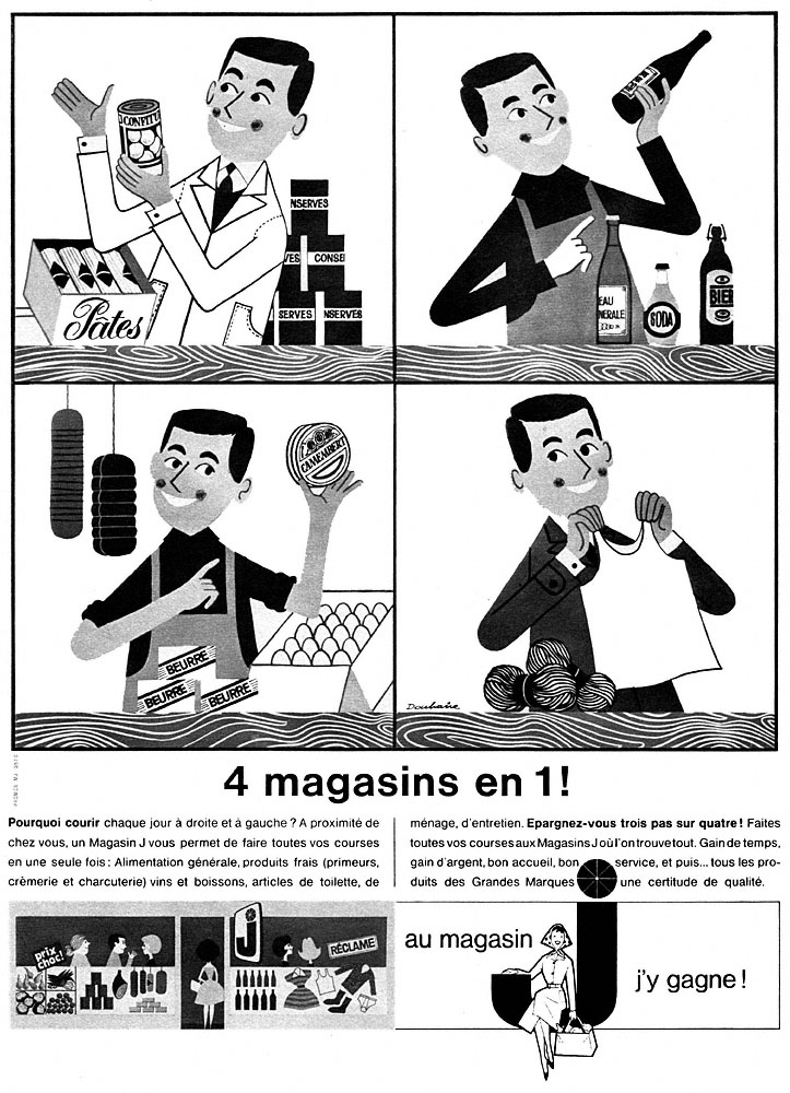 Publicité Magasin J 1962