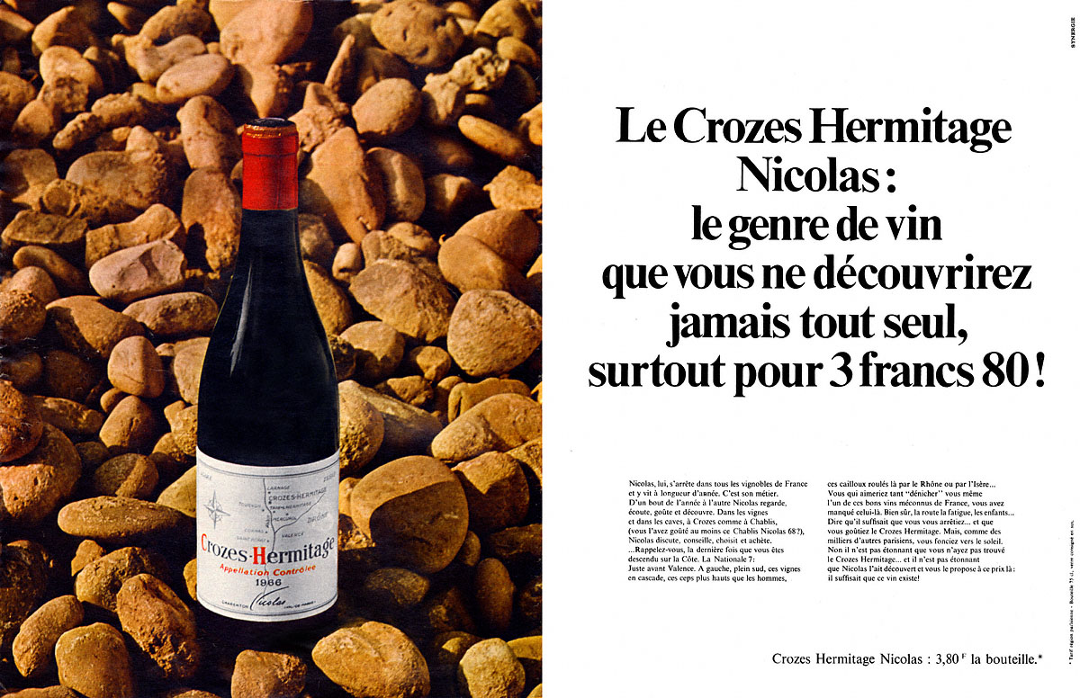 Publicit� Nicolas 1969