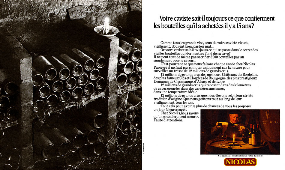 Publicité Nicolas 1973