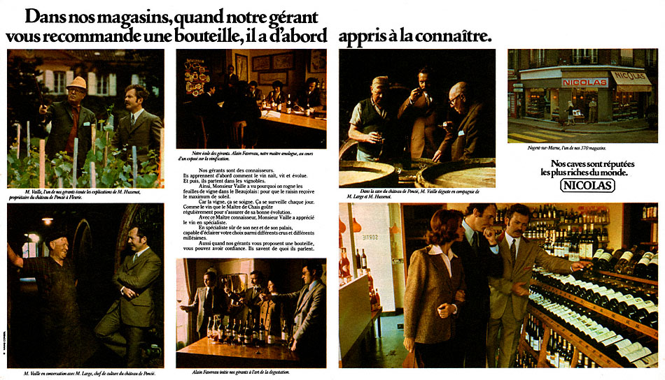 Publicité Nicolas 1974