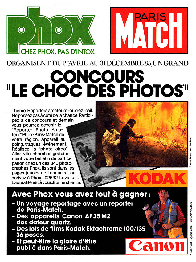 Publicité Phox 1985