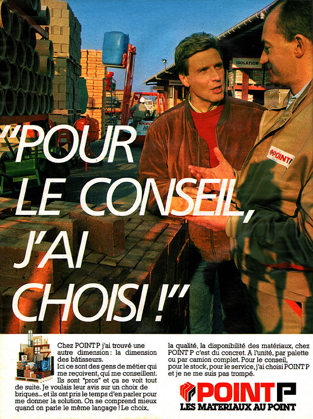 Publicité Point P 1989