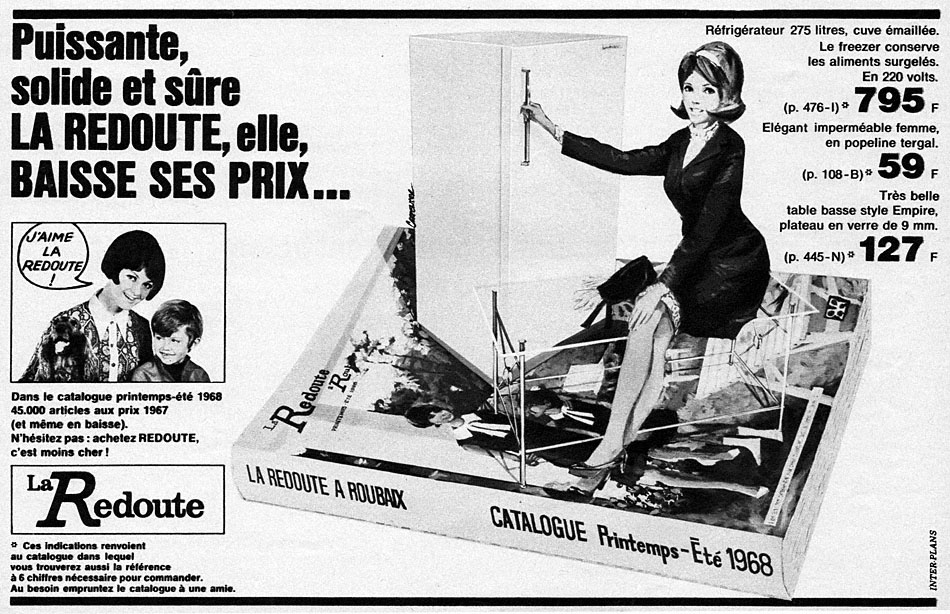 Publicité La Redoute 1968