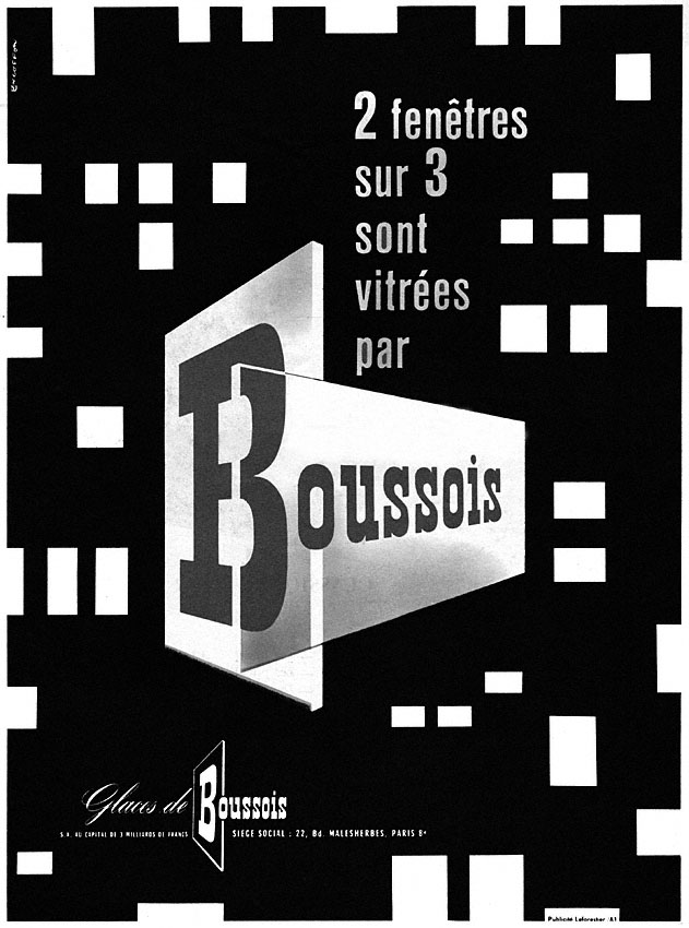 Publicité Boussois 1956