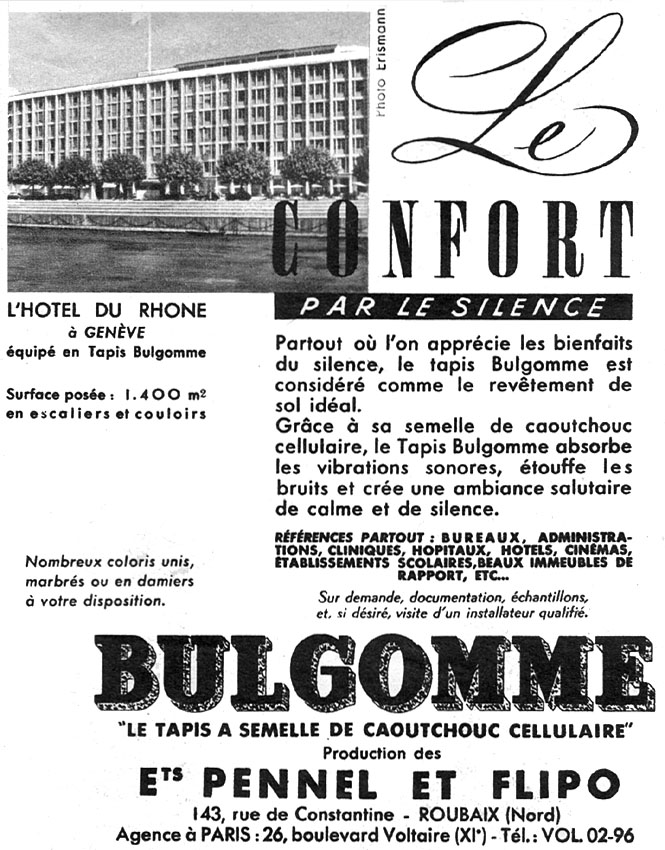 Publicité Bulgomme 1952