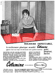 Publicit Celamine 1956