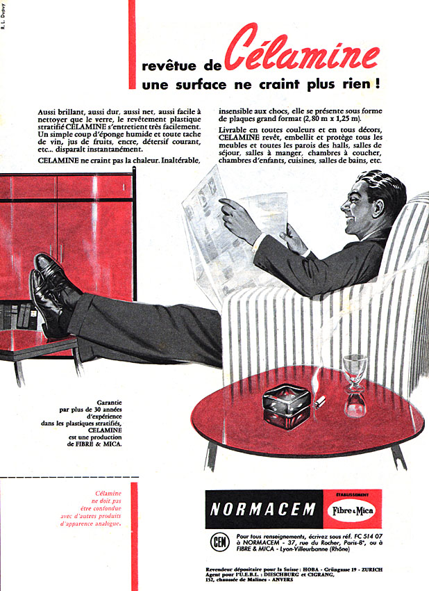 Publicité Celamine 1956