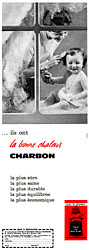 Publicit Charbon 1960