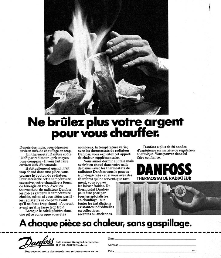 Publicité Danfoss 1975