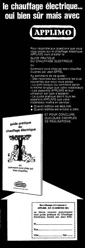 Publicité Divers Chauffage 1972