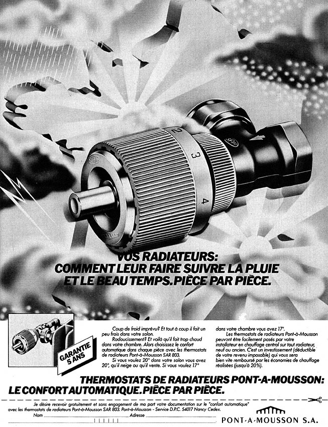 Publicité Divers Chauffage 1978