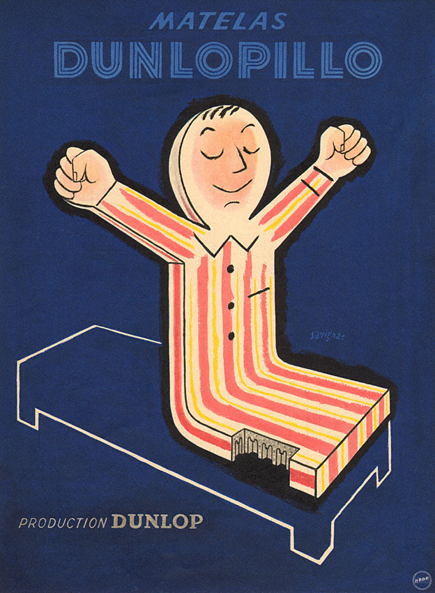 Publicité Dunlopillo 1951