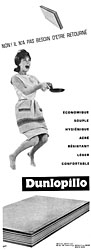 Publicit Dunlopillo 1960