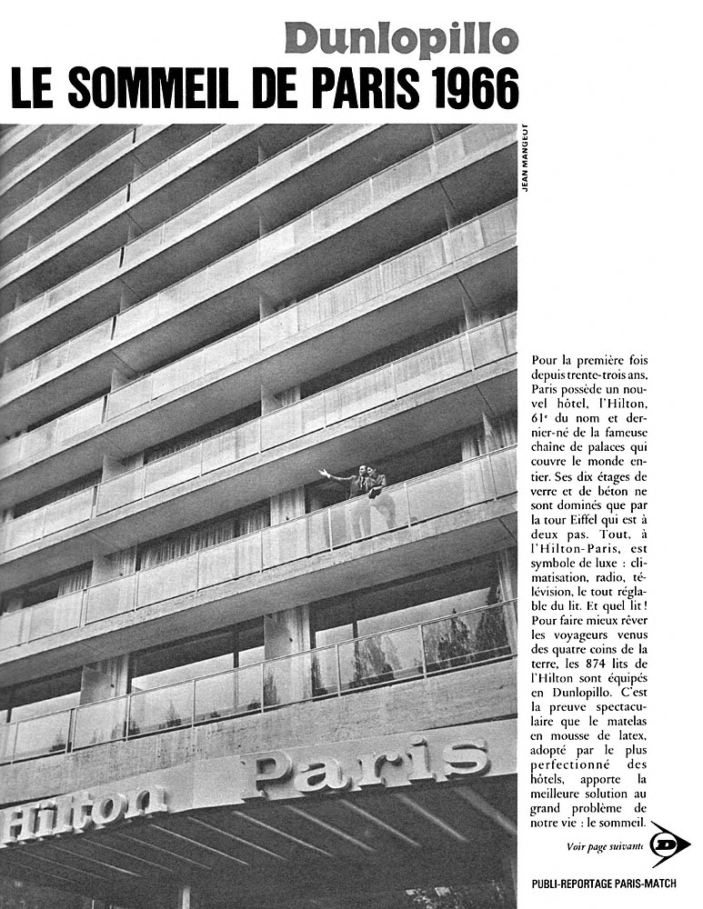 Publicit� Dunlopillo 1966