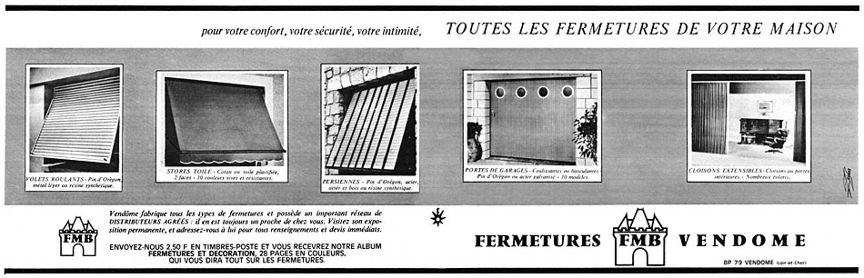 Publicité Fmb 1965
