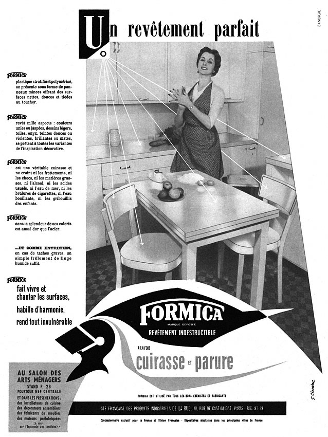 Publicité Formica 1954