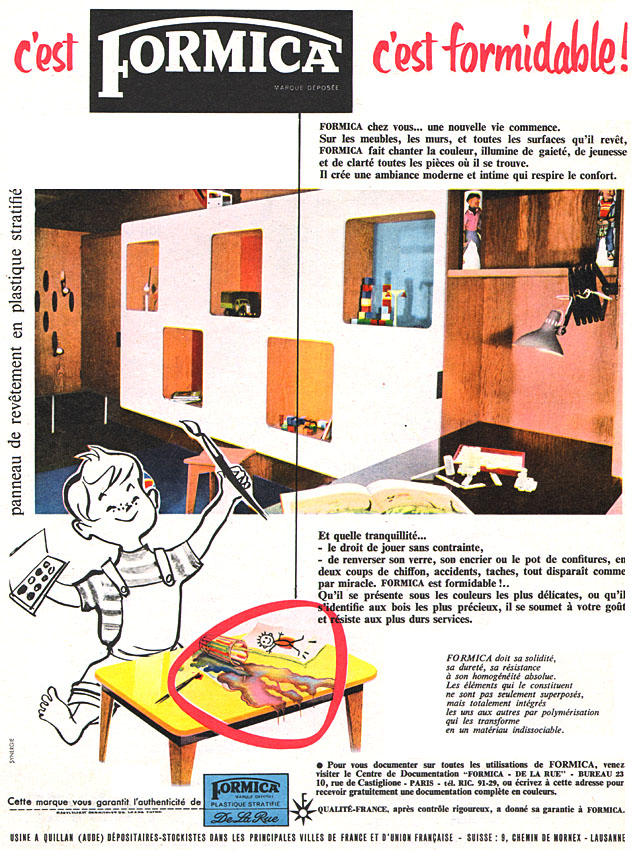 Publicité Formica 1956