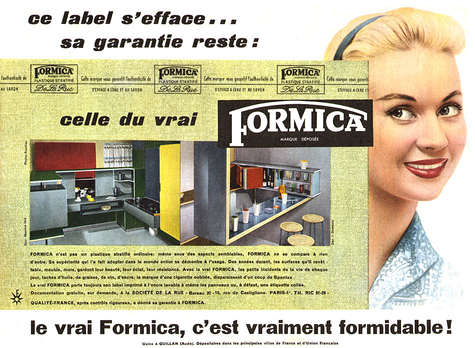 Publicité Formica 1956