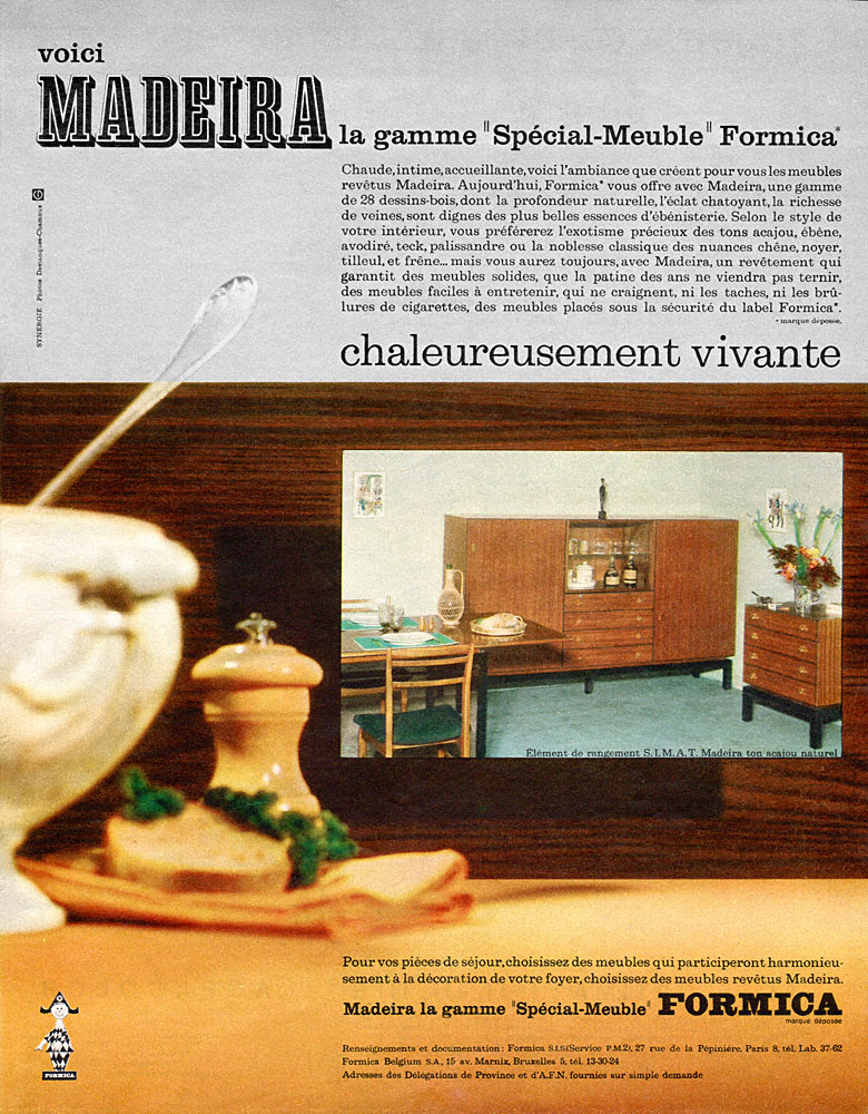 Publicité Formica 1962