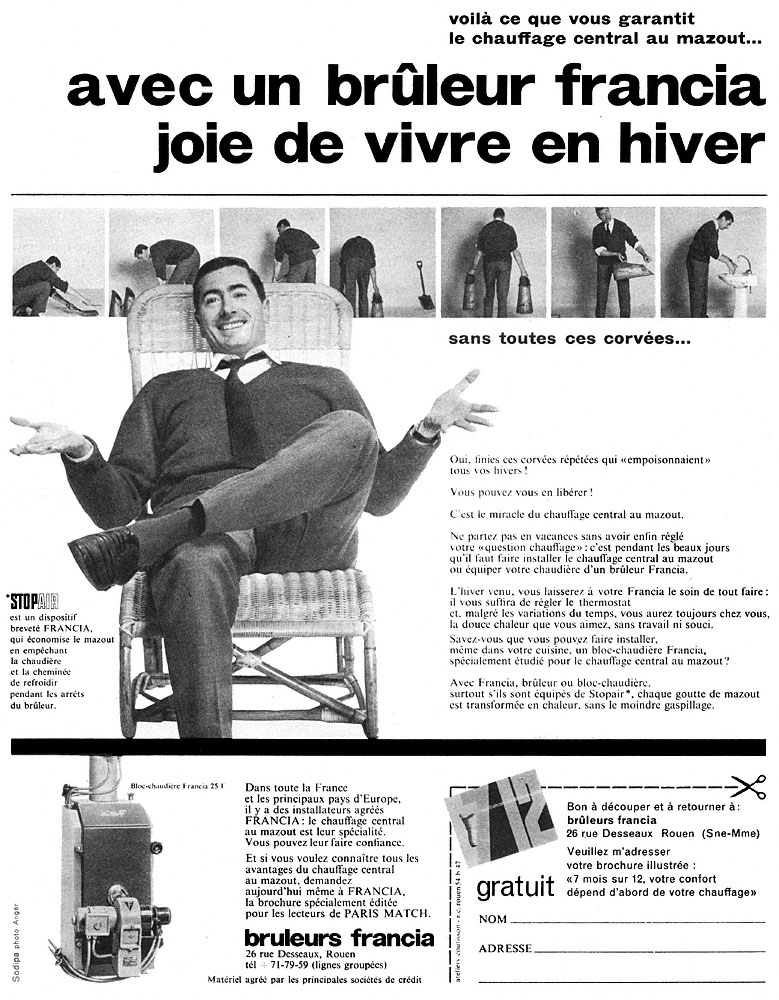 Publicité Francia 1960